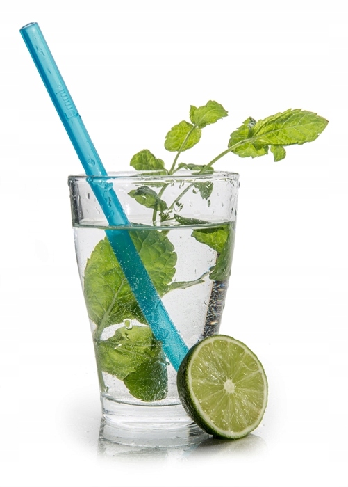 Fommi Słomki Silikonowe Wielorazowe 4szt Materiał inny