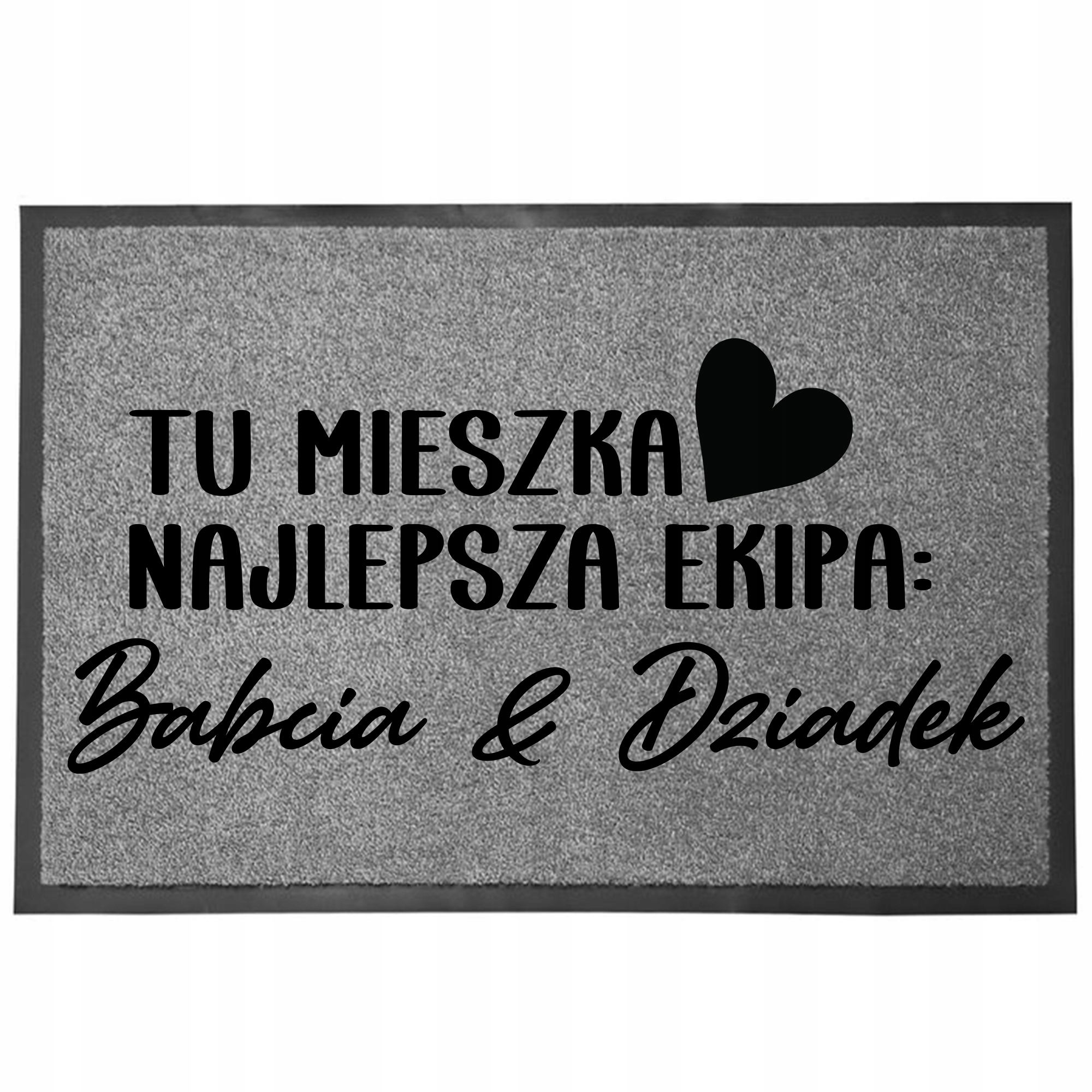 Wycieraczka Wejśćiowa Szara Dzień Babci I Dziadka Babcia & Dziadek