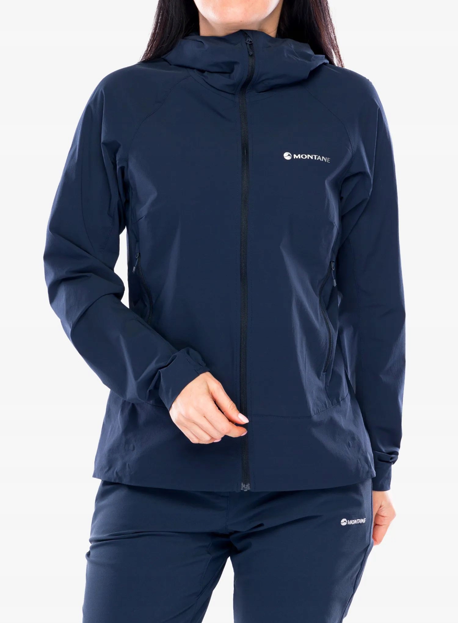 Dámská softshellová bunda Montane Tenacity Nano Hoodie Eclipse modrá L