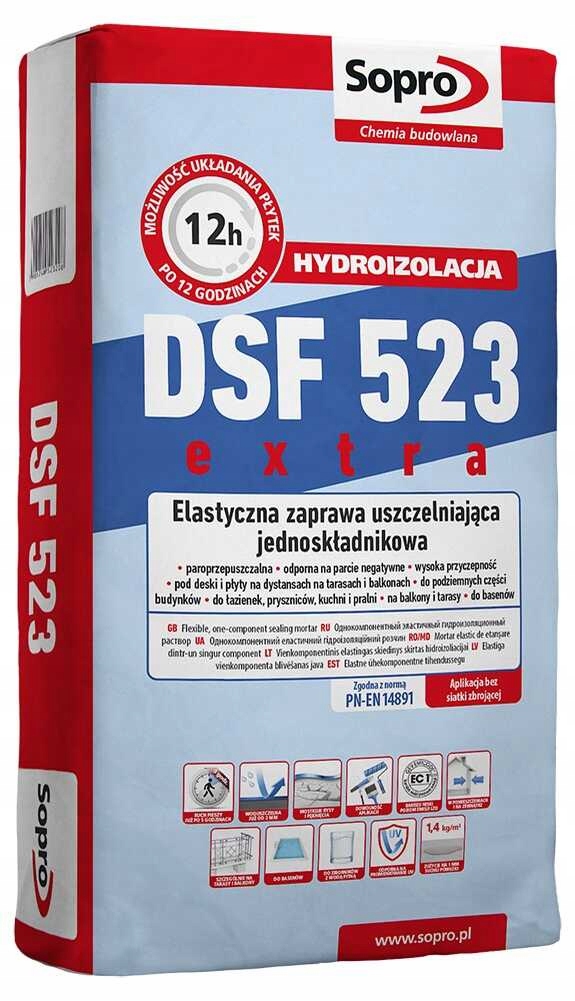 

Sopro DSF523 Zaprawa Uszczelniająca Elastyczna 20K