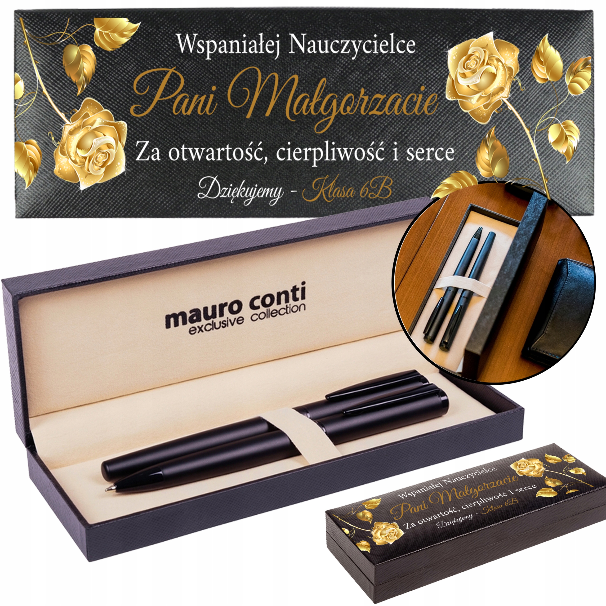 Zestaw Piśmienniczy Zakończenie Roku Dla Nauczycielki Imię