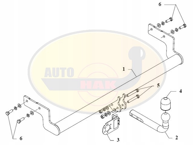 HAK HOLOWNICZY + 13 PIN HYUNDAI ACCENT 1994-1999 Producent Auto-hak