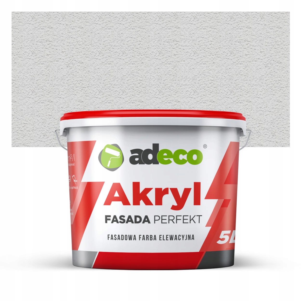 Barva Perfekt Akryl vnější 5 l RAL7047 Mléčná Šedá
