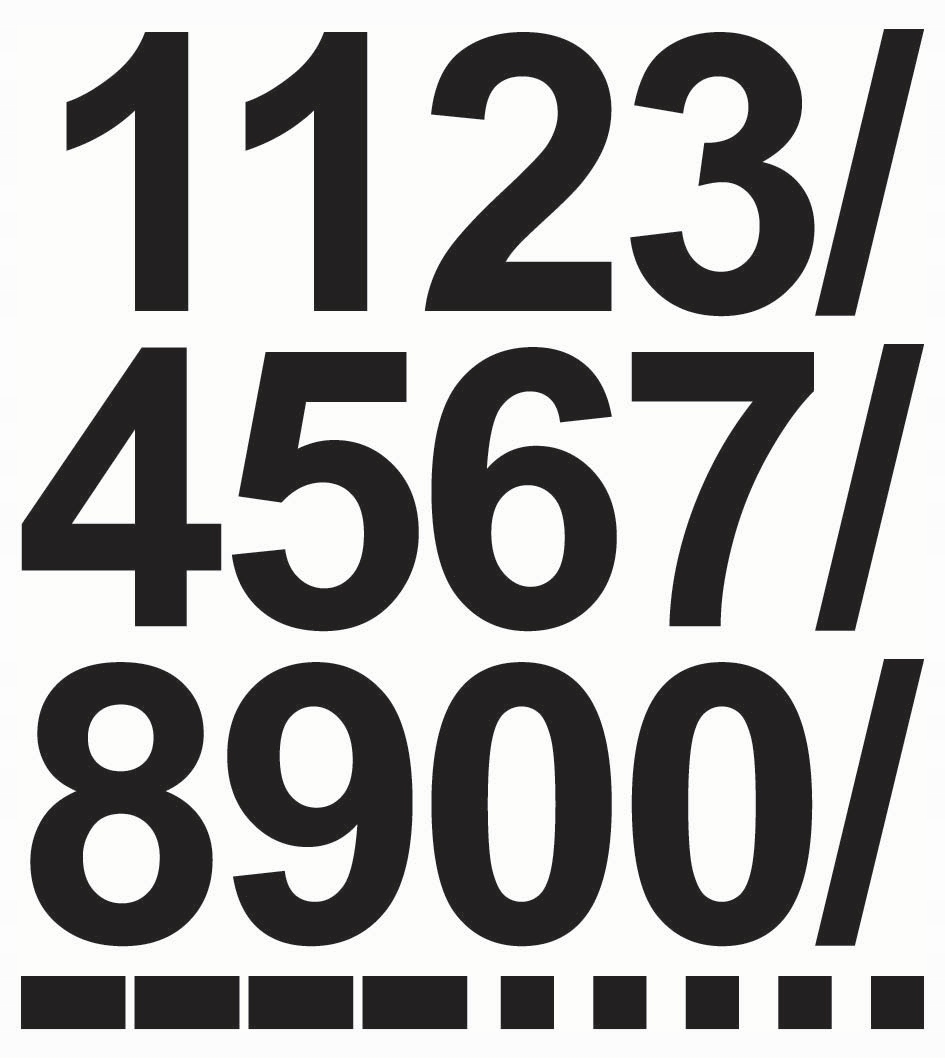 

Naklejki Cyfry 15 cm samoprzylepne _kolory