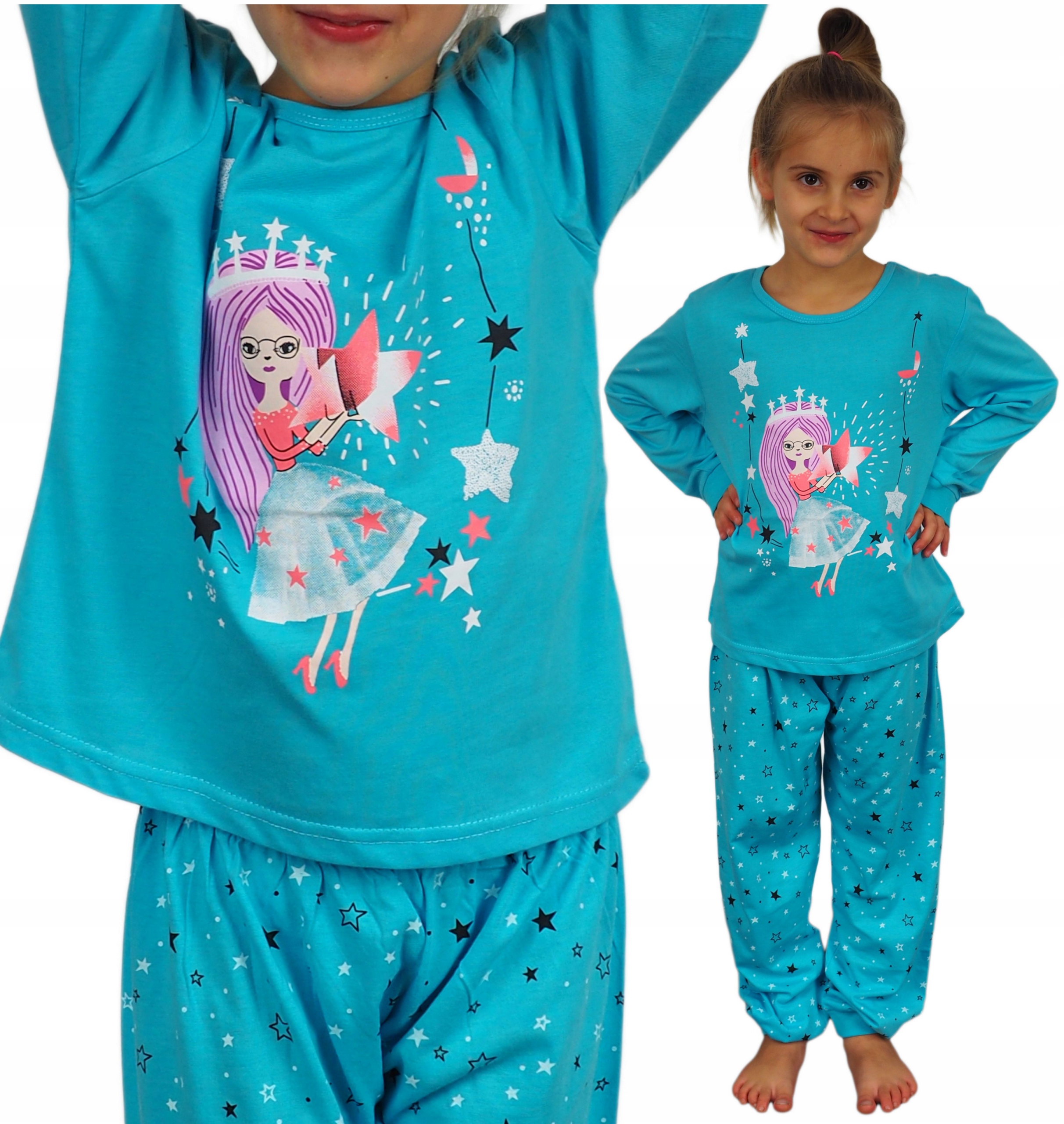 

Piżama Dziecięca 104/110 Ściągacze Bawełna