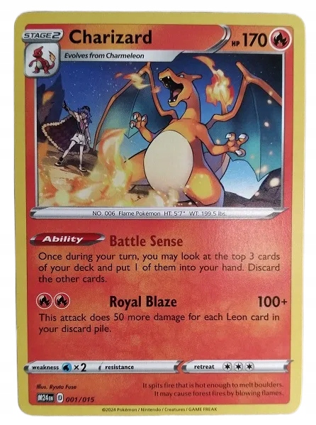 Karta Pokemon TCG Charizard (M24 001/015)