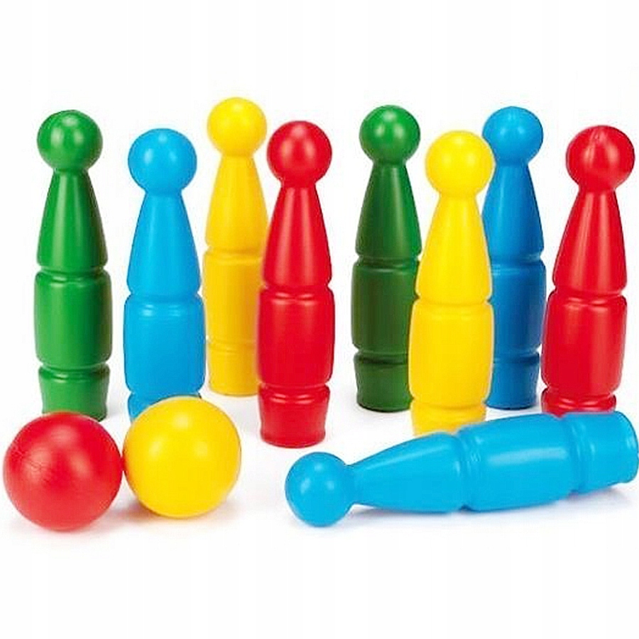 ZESTAW KRĘGLI DLA DZIECI GRA ZABAWKA 8szt 2 KULE