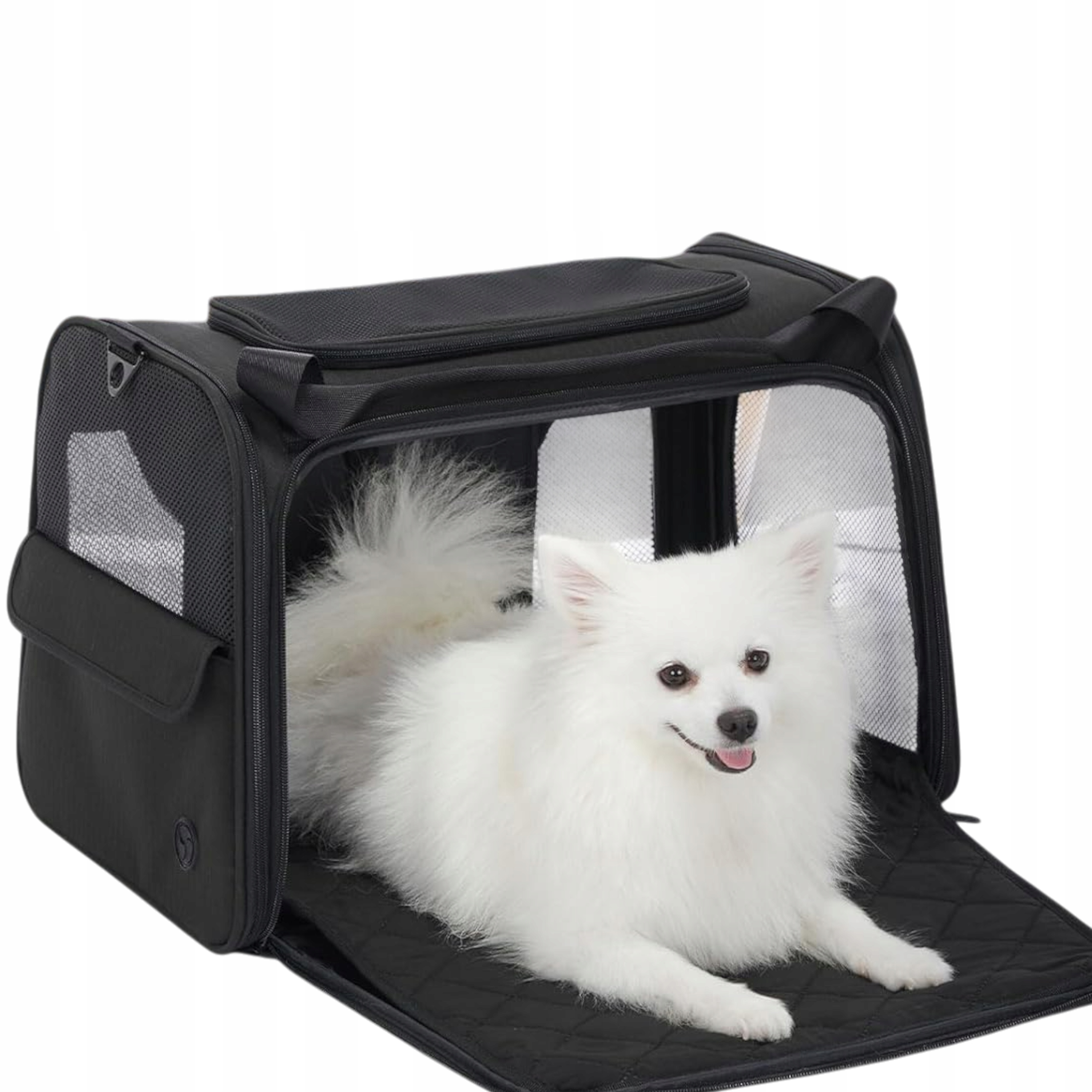 Petsfit Nosidełko dla Kota i Małego Psa 45x28x26 cm Miękkie Czarny| Lot