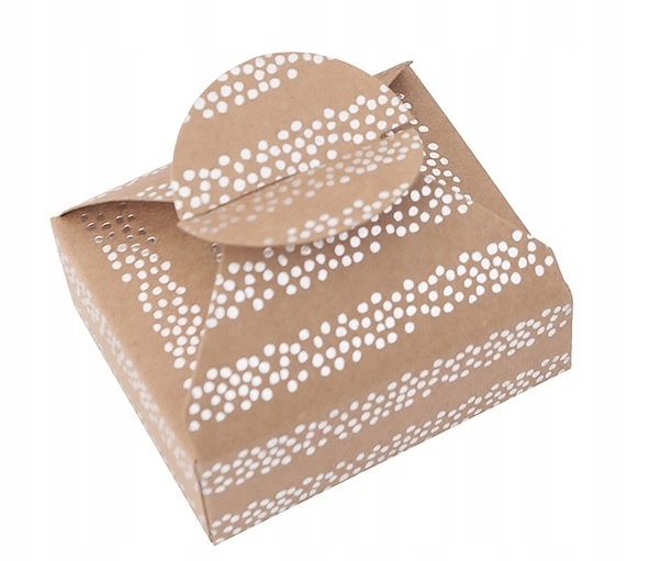 

Pudełka Candy Box 6X7,5X2,5CM Srebrne Paski 4SZT