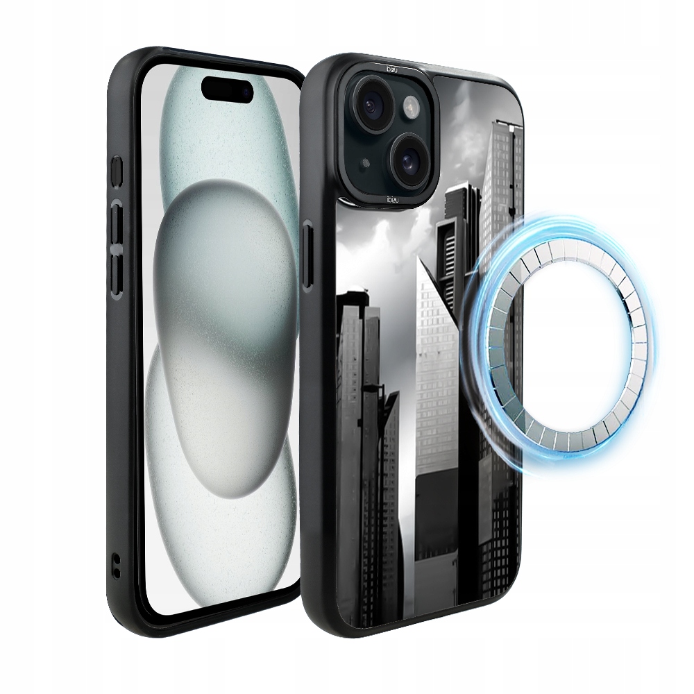 Pouzdro pro iPhone 15 Plus Ibizu DropGuard Matt s MagSafe, Manhattan