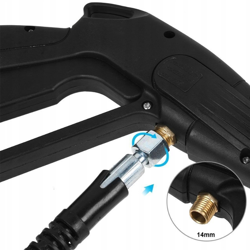 PISTOLET LANCA DO MYJKI CIŚNIENIOWEJ DYSZA ROTACYJNA + WĄŻ 5M DO SAMOCHODU Długość (m) 5