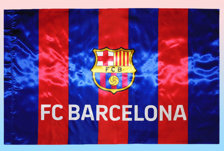FLAGA FC BARCELONA 150 x 100 OFICJALNA PASY FCB Marka inny