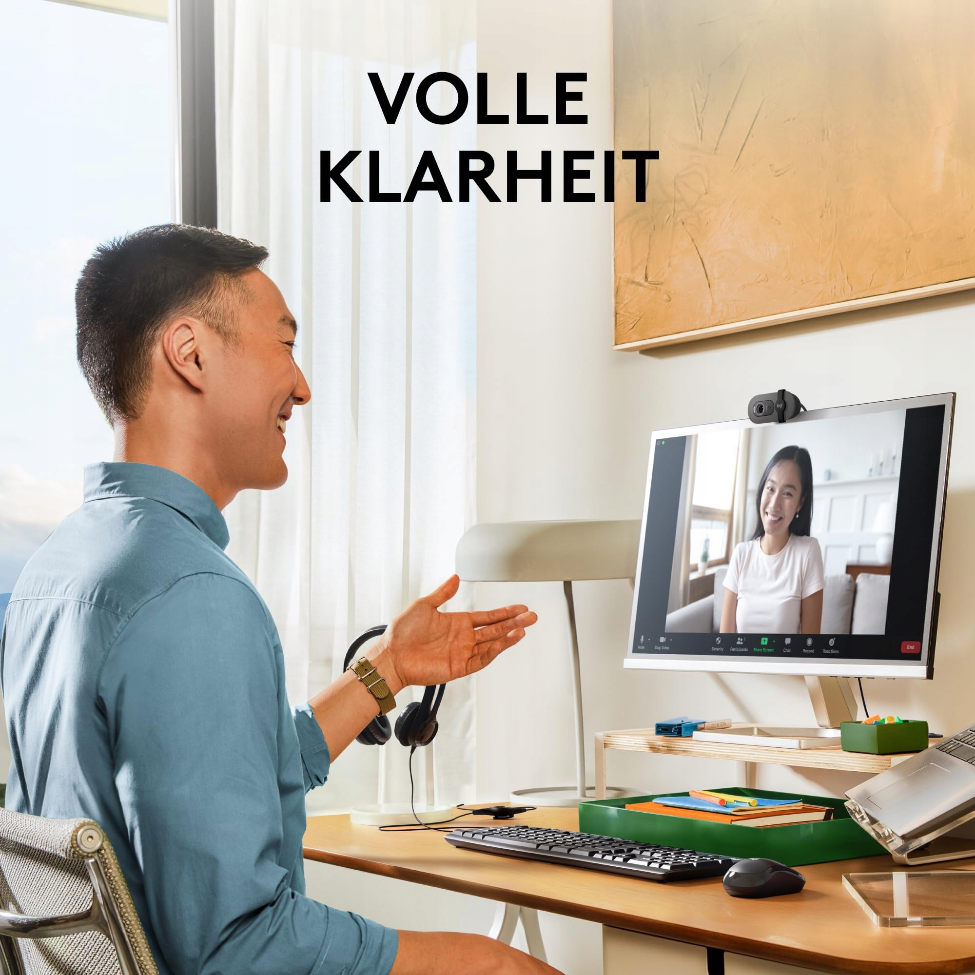 LOGITECH Brio 100 Kamera Full HD Do Spotkań i Streamingu USB-A — miniatura 2