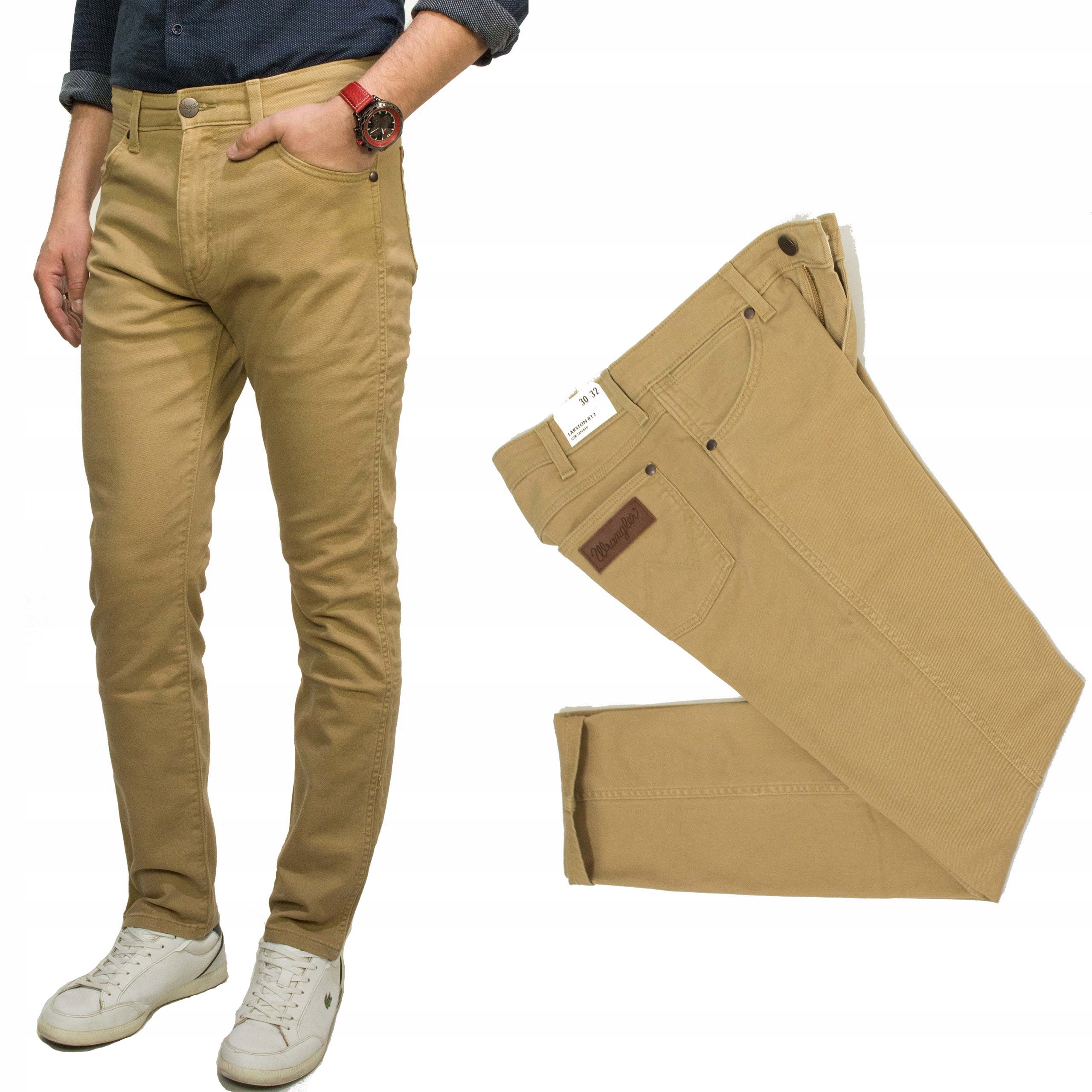 Wrangler Larston Tiger pánské slim tapered kalhoty W36 L32