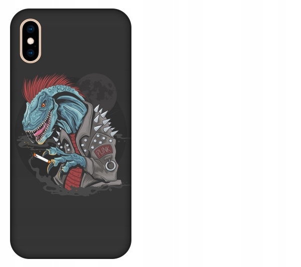 

Etui pokrowiec iPhone Xs Max Punk dinozaur