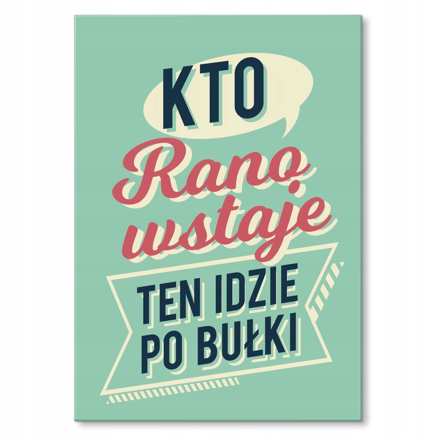 Kovový plakát Kdo ráno vstává Dárek 30 x 42 cm