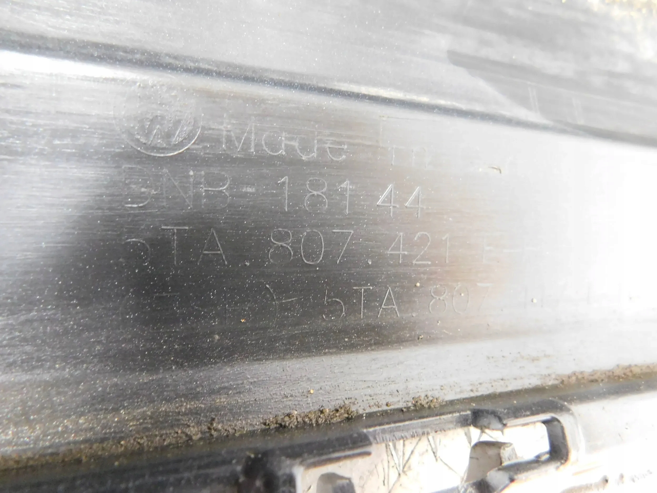 bumper rear part rear VW TOURAN III 15