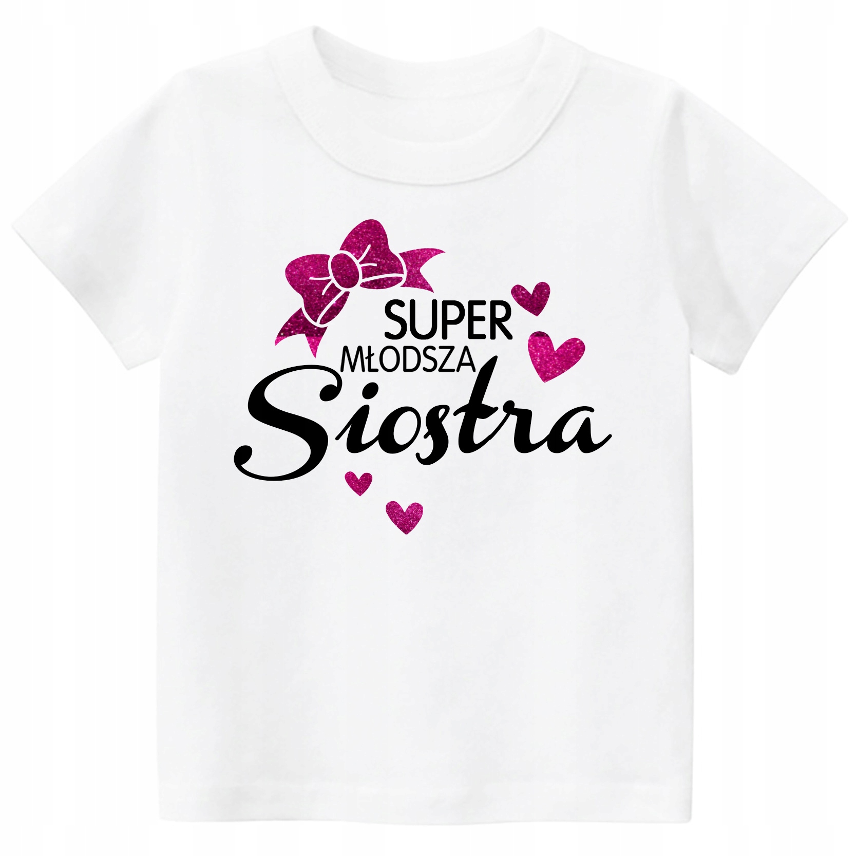 

Koszulka t-shirt brokat młodsza siostra 122
