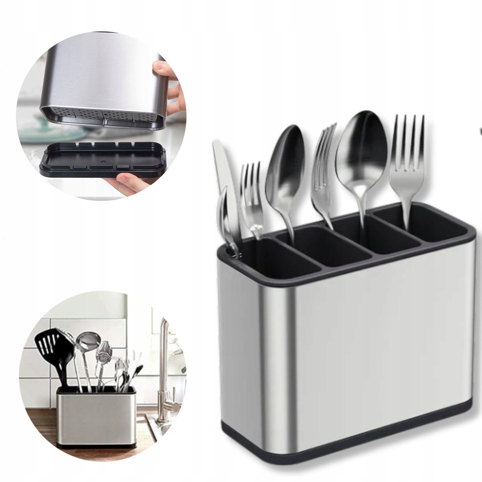 Kuchyňský Dřez Příbor Odděovač Organizér Nádobí S Podstavcem Na Odděovač
