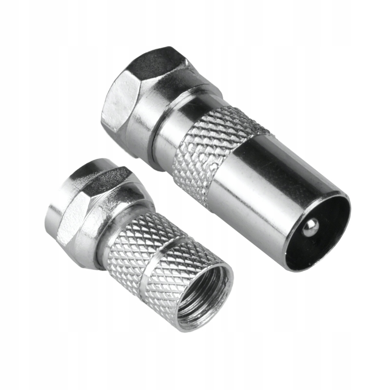 Adapter wtyk F-wtyk TV + wtyk F