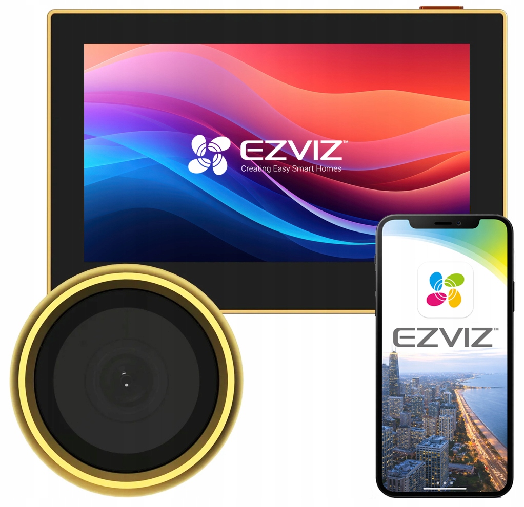 WiFi hľadáčik Ezviz CP2 Gold WiFi s kamerou a LCD obrazovkou Aplikácia