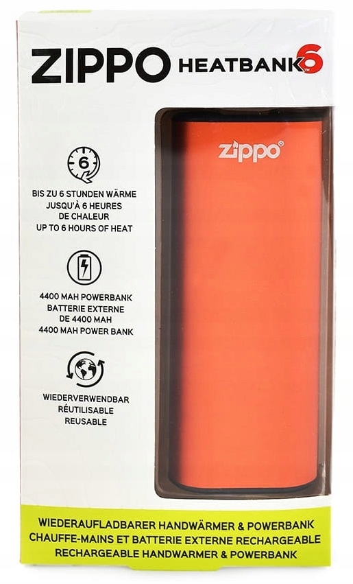 Ohřívač rukou Heatbank Zippo Hb 6S Usb Orange