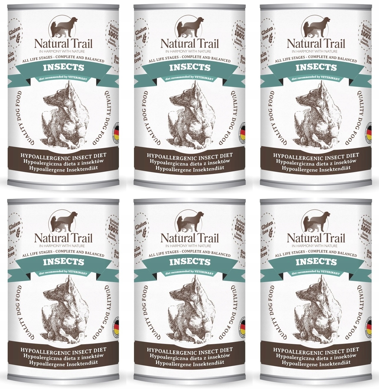 Hmyz Natural Trail 6 plechovek 350 g