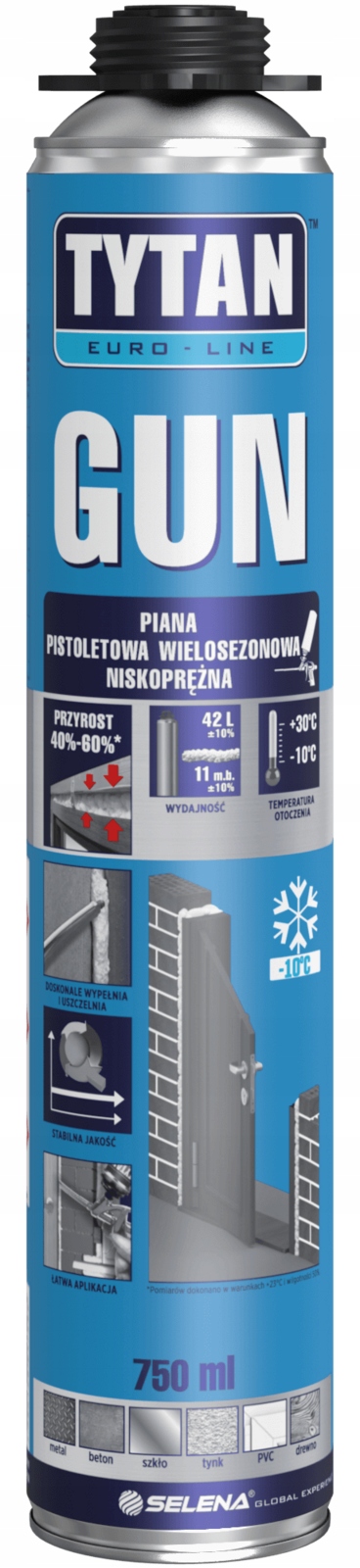 Pena Titan Euro-Line viacsezónna pištoľ 750 ml