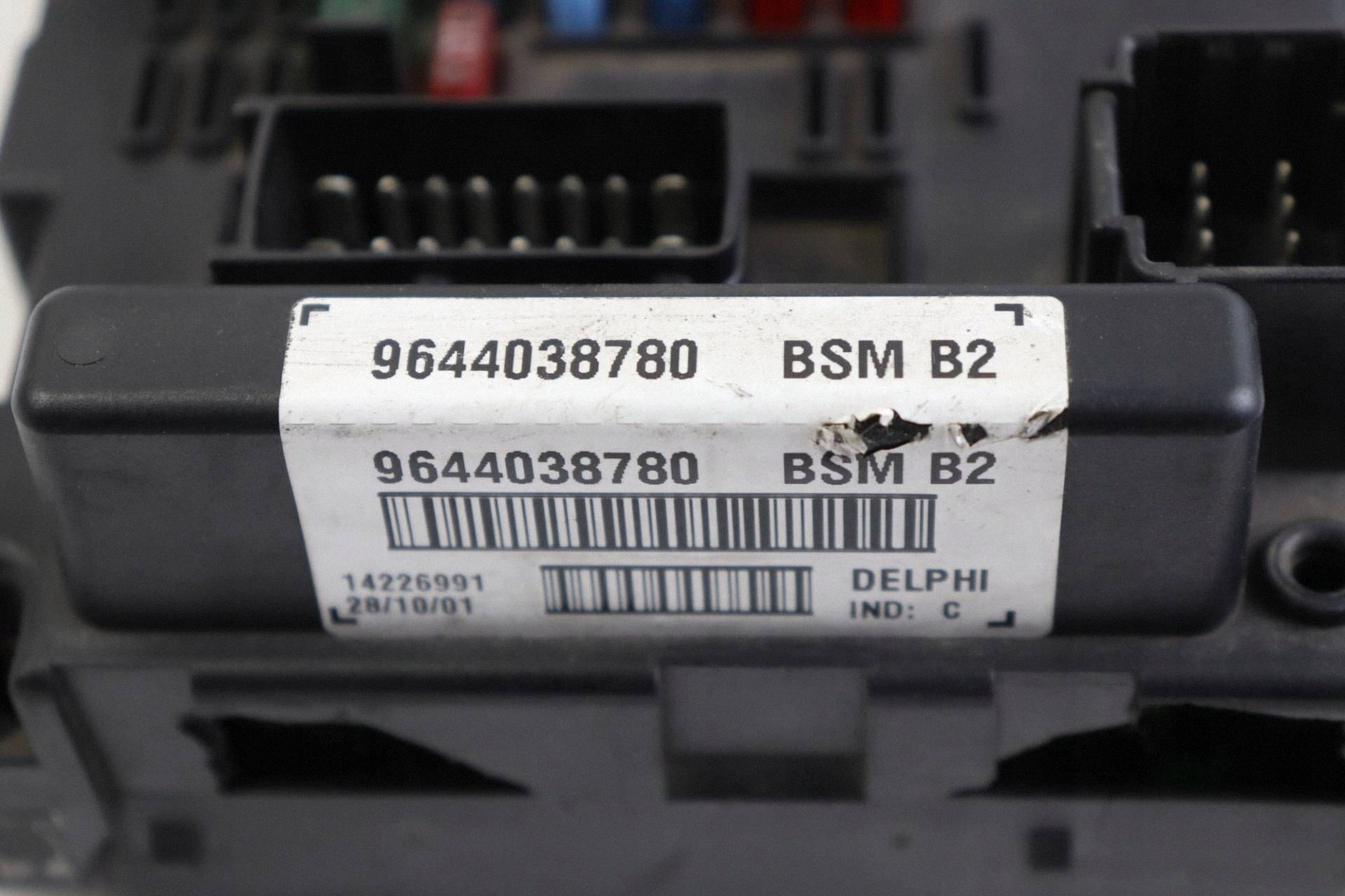 CITROEN PEUGEOT module compartment control unit BSM 9644038780