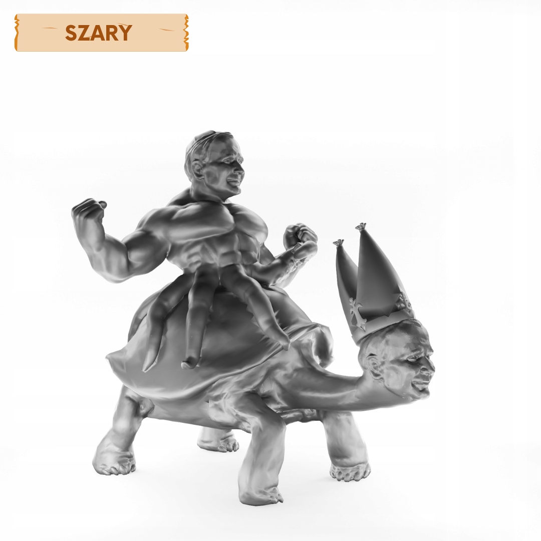 FIGURKA RPG SERIA POTWORY PAPAMOBIL - SZARY 102X74 MM