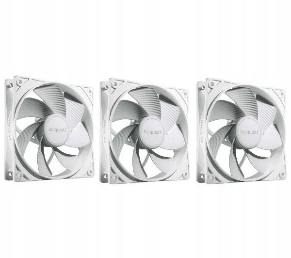 Zestaw wentylatorów be quiet! Pure Wings 3 Pwm Reverse 120mm 3szt. Biały