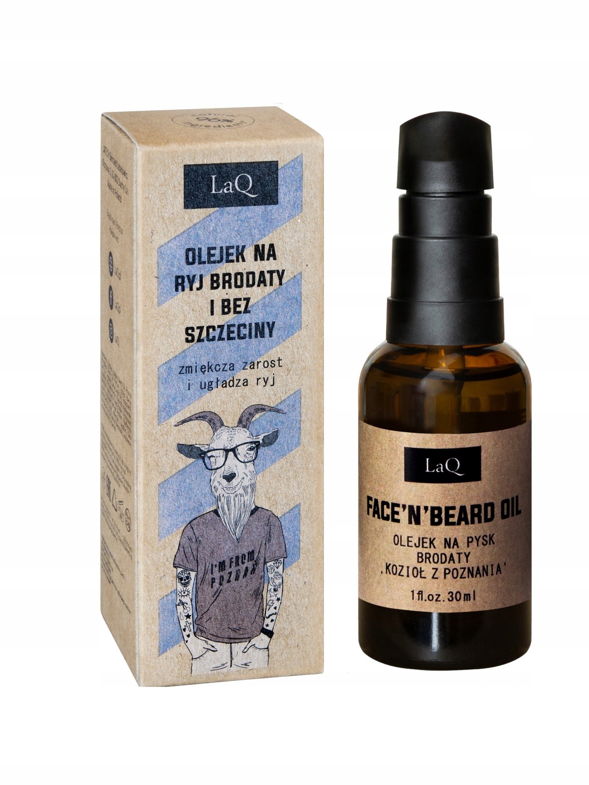 LAQ KOZIOŁ ZESTAW PEELING 200ml + OLEJEK 30ml Opakowanie butelka z pompką