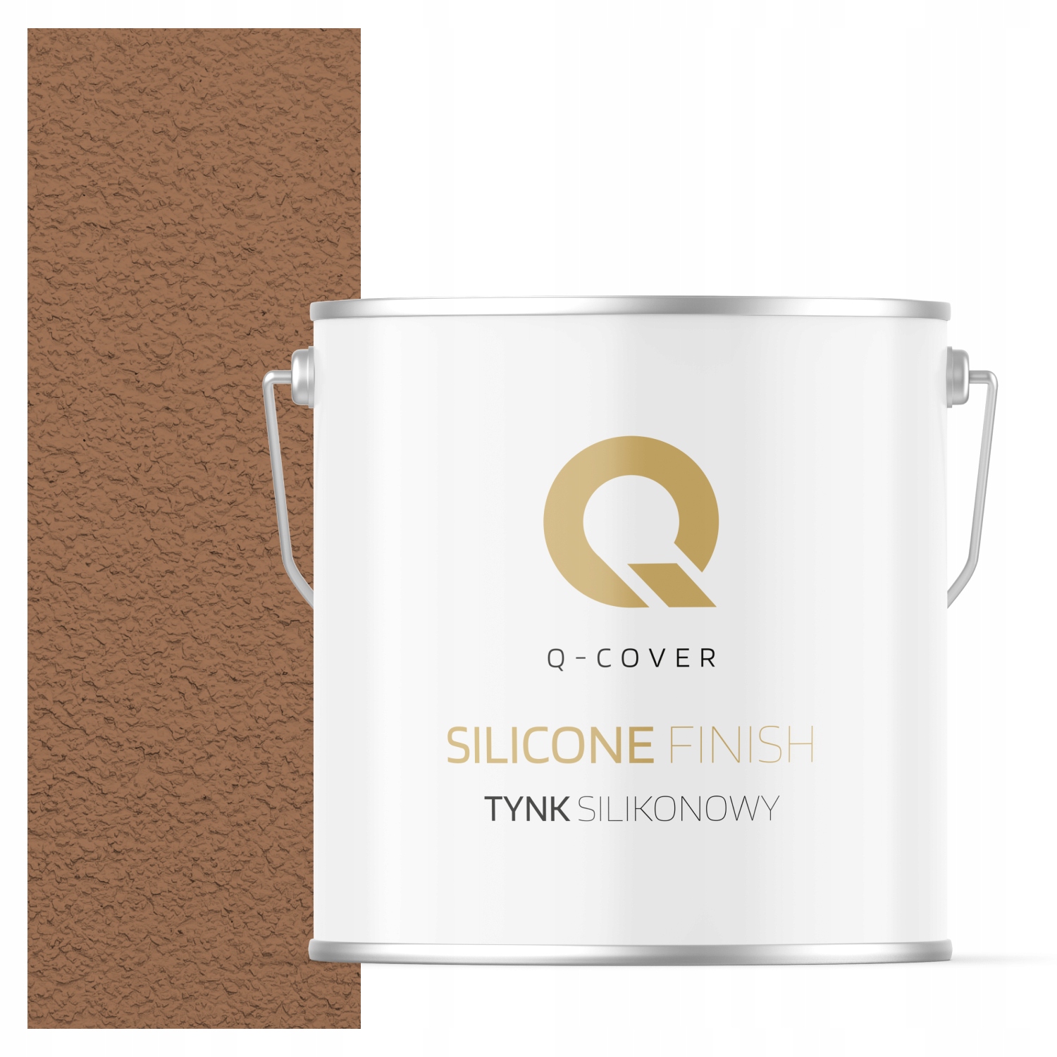 Silikonová Fasádní Omítka Hnědá Teplá F576 7 Kg Beránek Granulace 1.0 mm