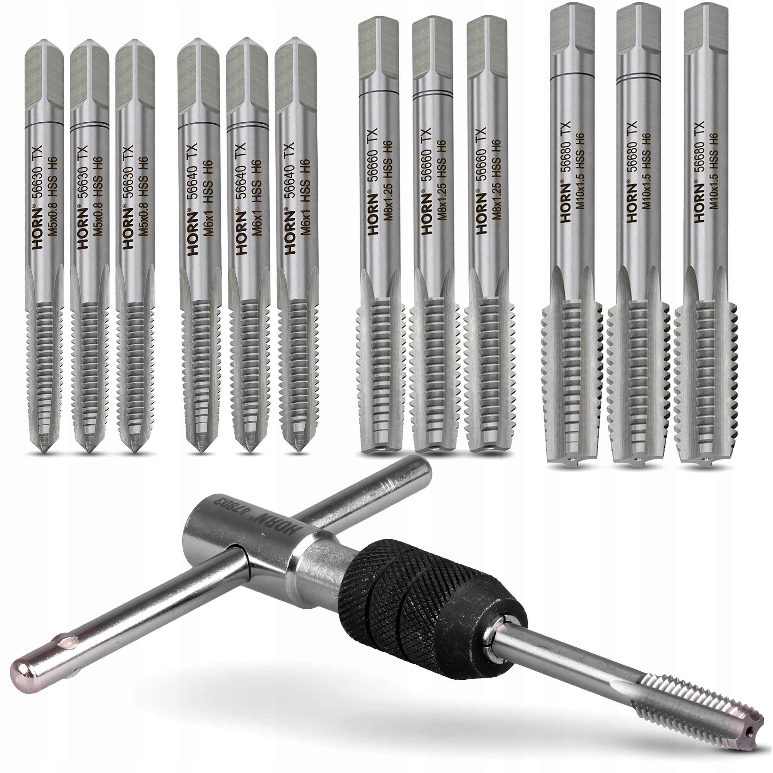 

Gwintownik Gwintowniki M5 M6 M8 M10 Uchwyt Zestaw