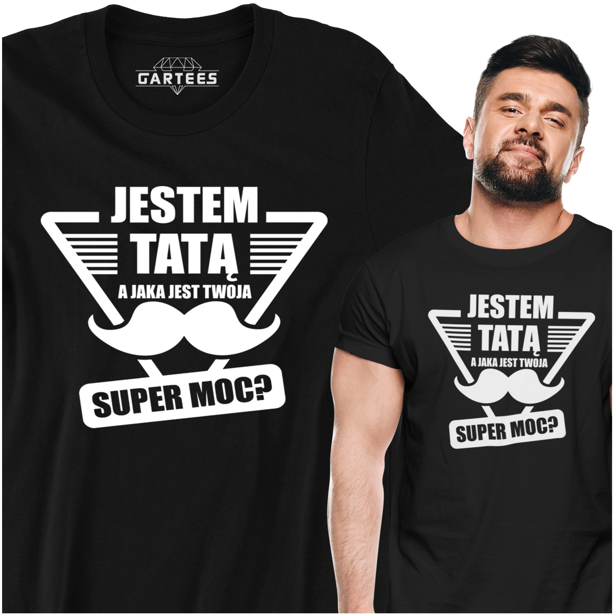

Koszulka Męska Super Moc Prezent Urodziny Dla Taty