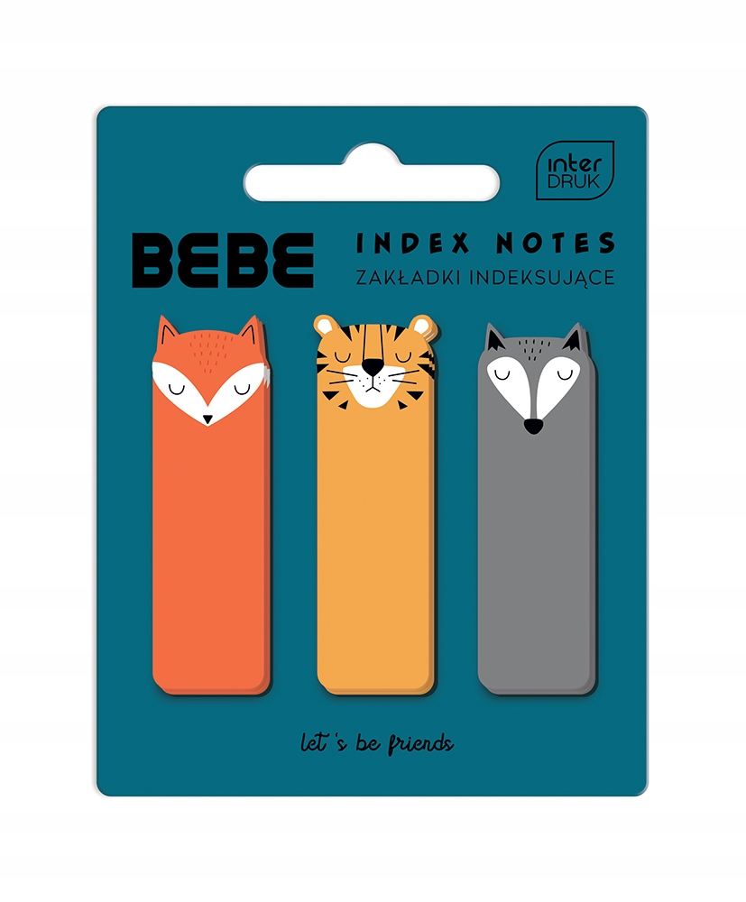 Zakładki indeksujące 3 wzory BEBE Interdruk