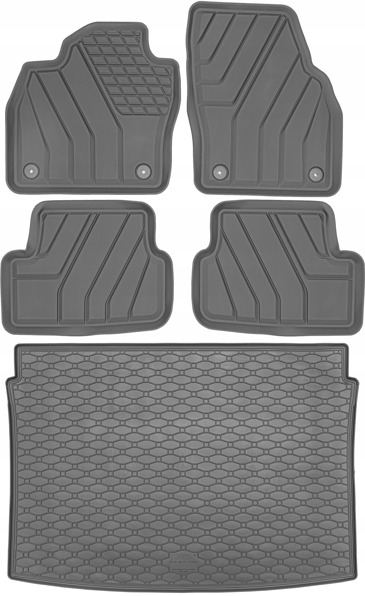 Seat Arona Crossover 2017- Podložka do batožinového priestoru gumové rohože
