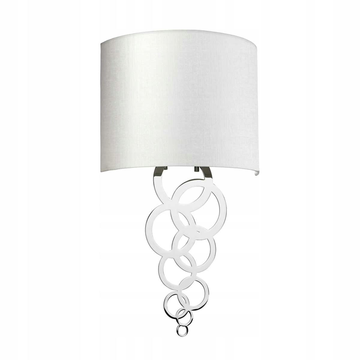 Nástenná lampa s chrómovým tienidlom, kruh 29 cm do spálne, obývačky Elstead