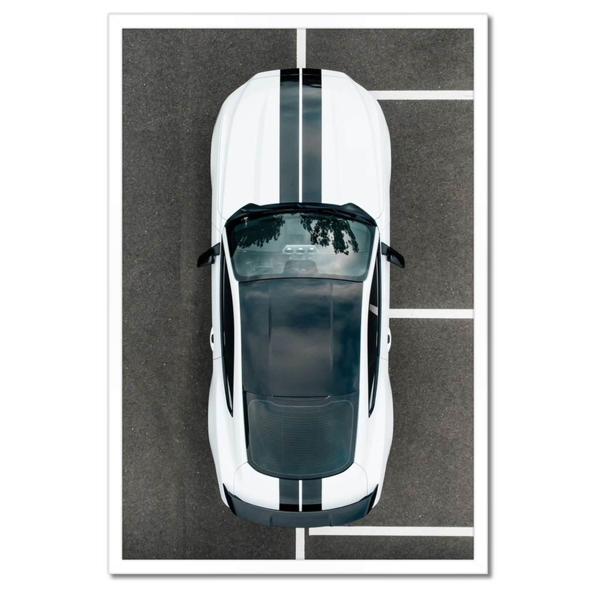 Plakáty v rámu 40x60 Ford Mustang Pohled zhora