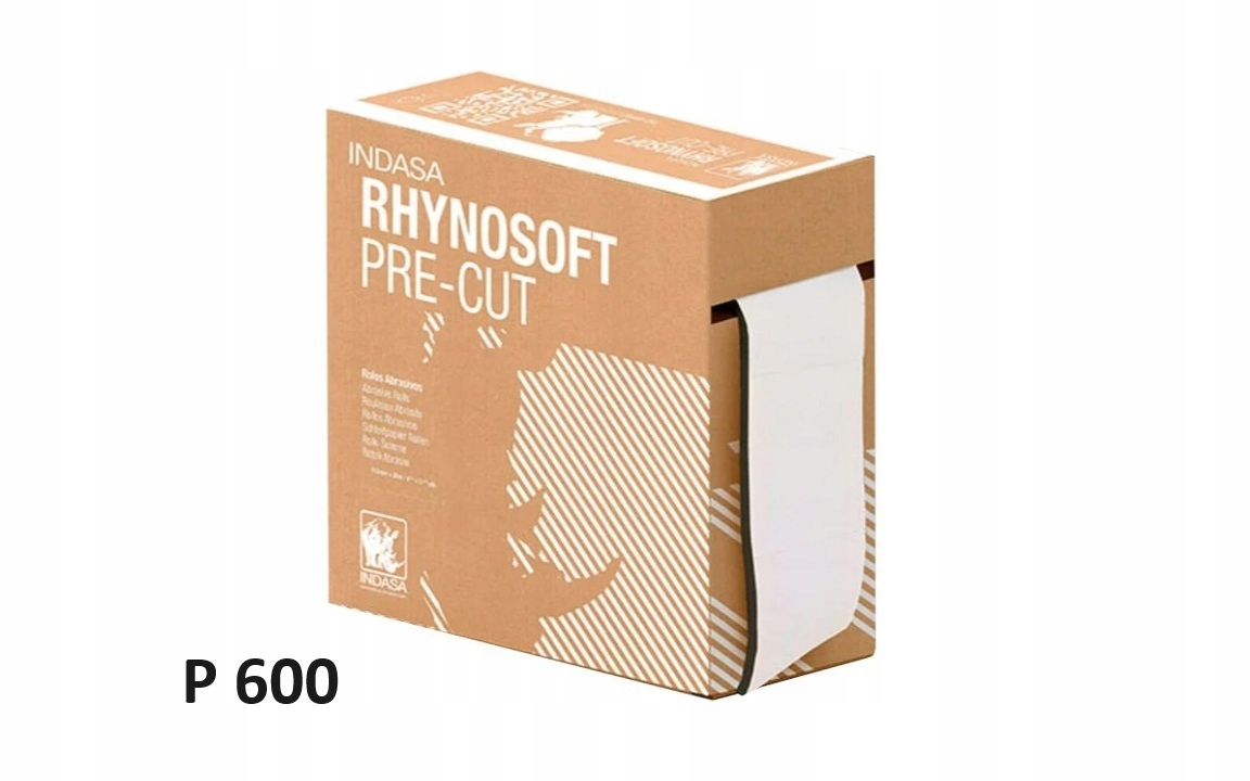 INDASA RHYNOSOFT PAPIER ŚCIERNY NA GĄBCE P600 1M