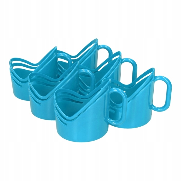 KOSZYCZKI UCHWYTY DO SZKLANEK 6 SZT PLASTIKOWE