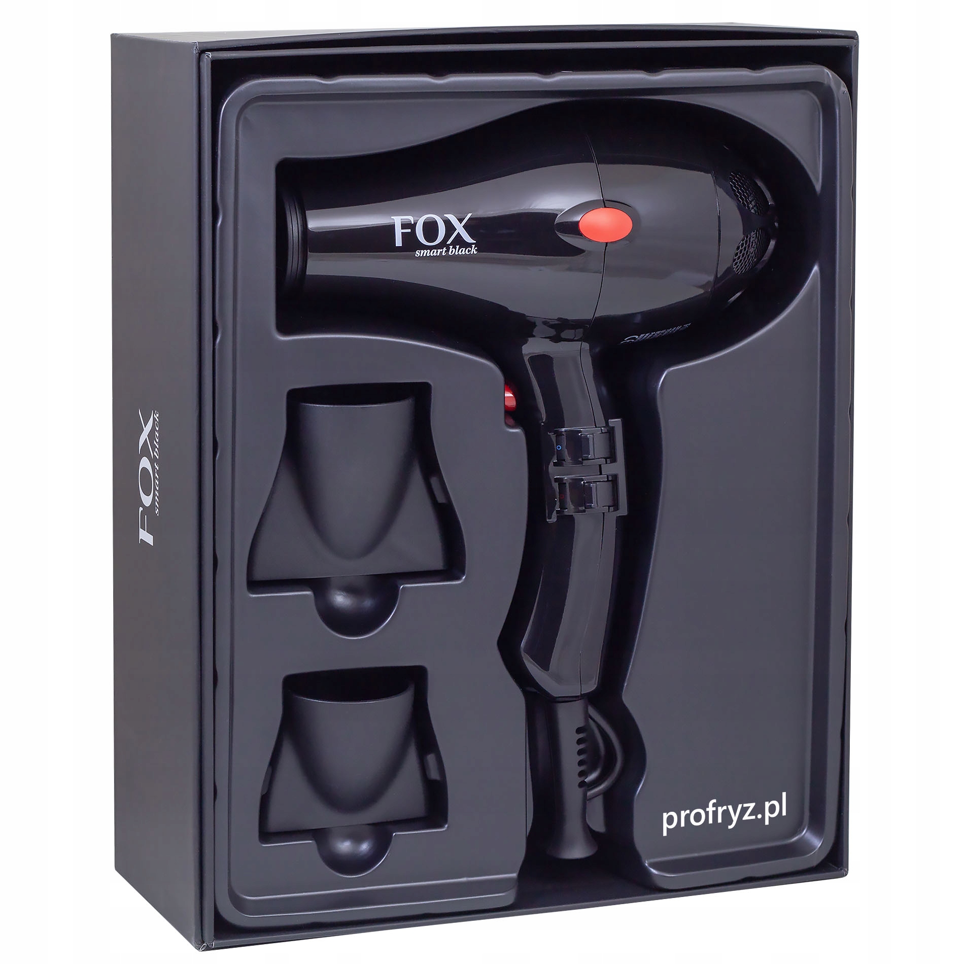 Fox Smart Black Czarna Suszarka Do Włosów Jonizacja 2100W Profryz (top)