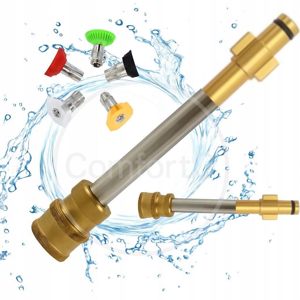 LANCA RIWALL METALOWA 15CM + DYSZE KOLOROWE