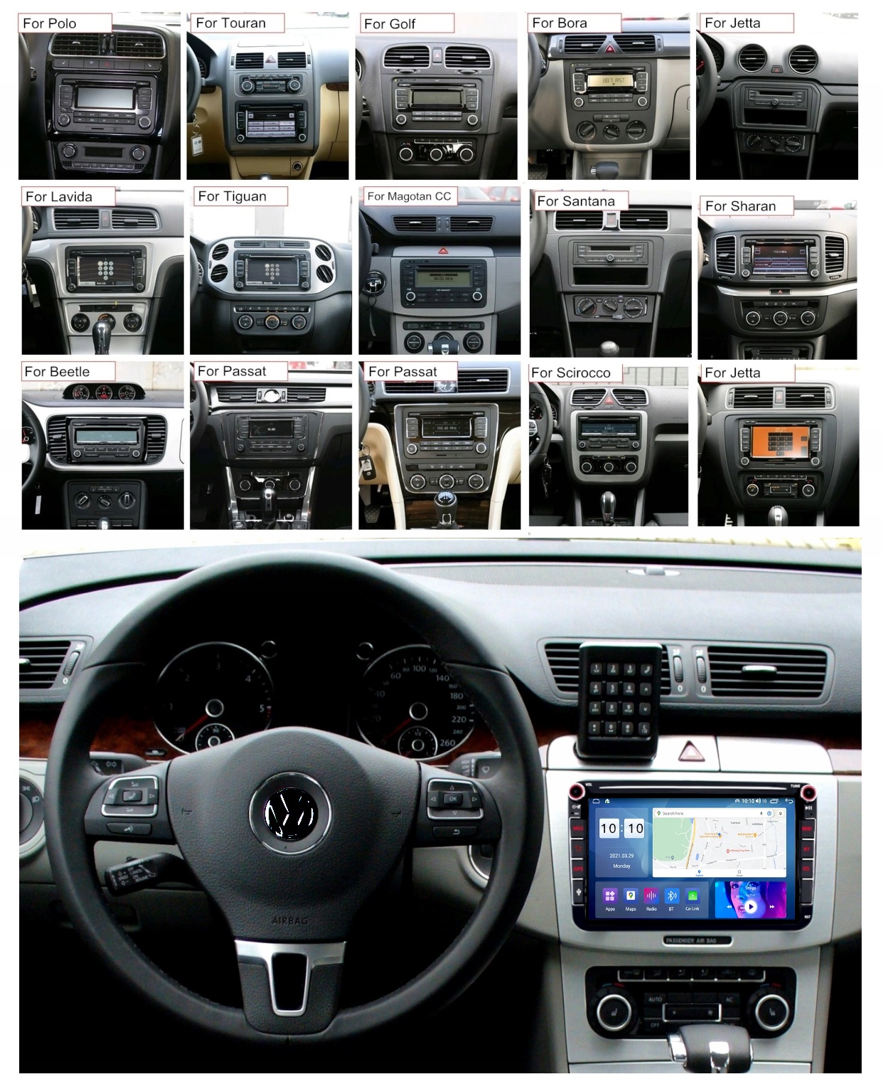 RADIO ANDROID GPS VW CADDY TIGUAN EOS 4/64GB EAN (GTIN) 5904316112134