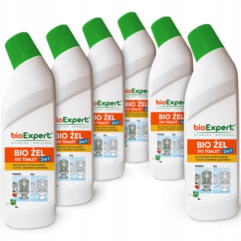 

6x Żel do Wc bioExpert 750ml wspomaga bakterie