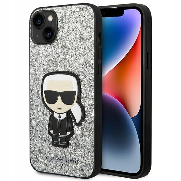 Pouzdro Karl pro Lagerfeld KLHCP14MGFKPG iPhone 14 Plus 6,7" hardcase stříbrné/s