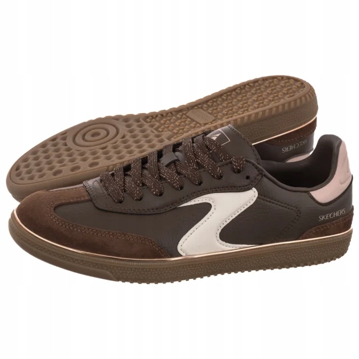 Dámské boty Skechers Hotshot Living Luxe Brown/Pink 185405 Hnědé