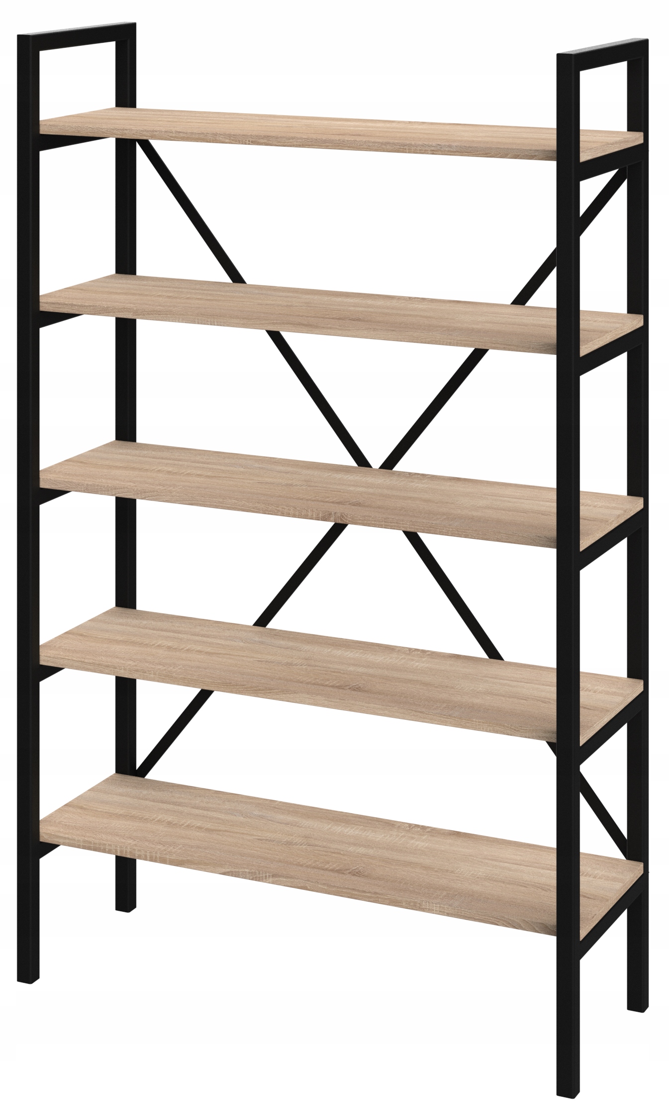 Regál Loft Medium-LAM 160x80x30 D5 na knihy (více barev desky)