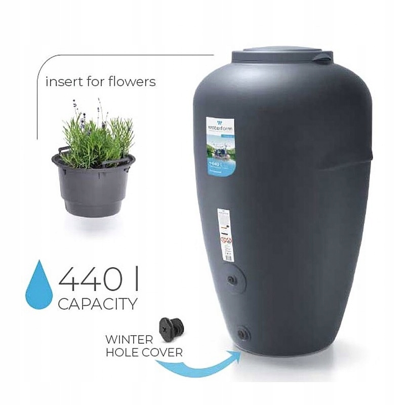 Zbiornik na deszczówkę AQUACAN ICAN440 | Antracyt — 14