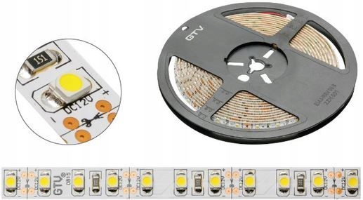 Taśma LED GTV 2835 300 neutralny biały 33W